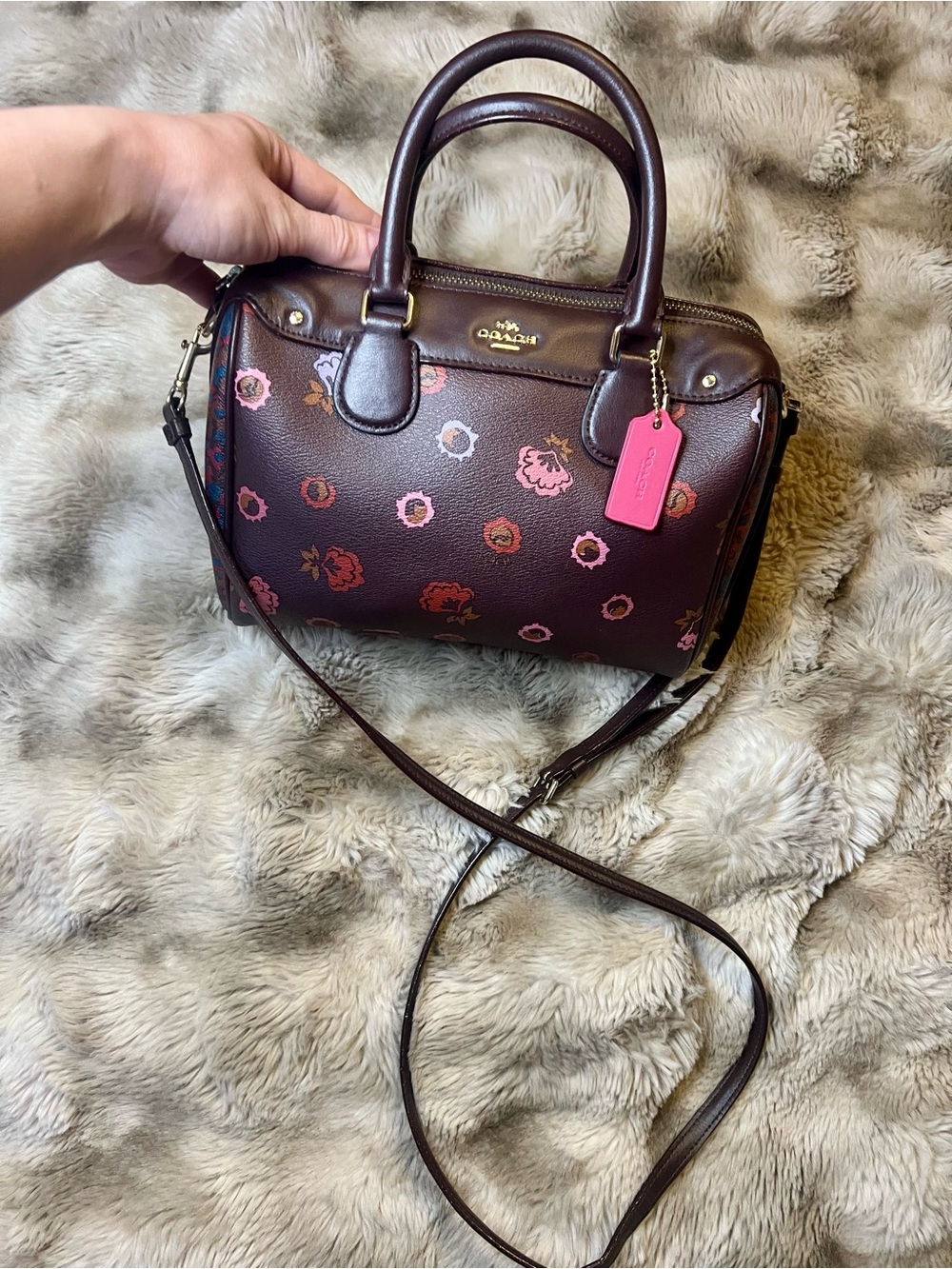 EUC Coach Mini Bennett Satchel in Primrose Floral Print (Retail $295)